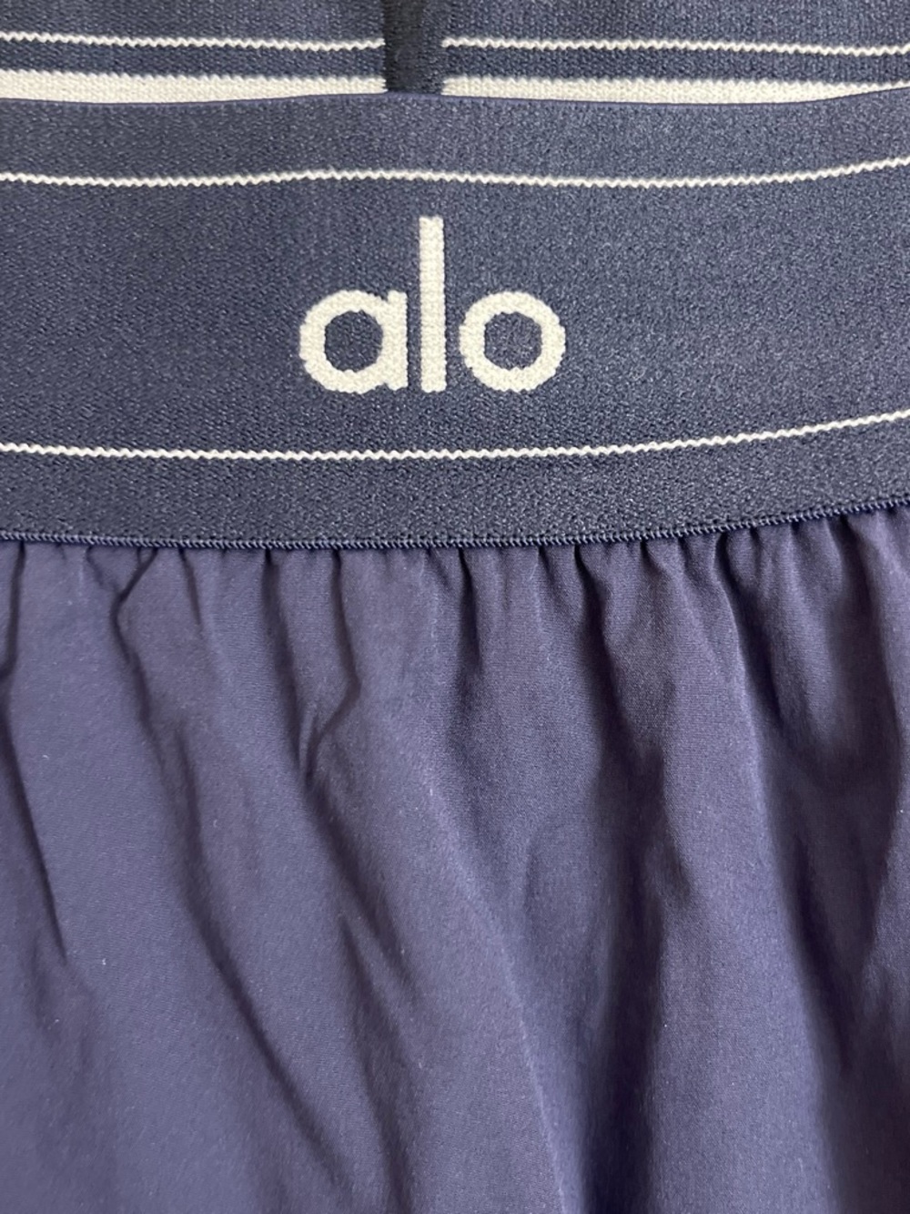 ALO Yoga Navy Blue Athletic Skirt with Elastic Waistband - Picture 2 of 3
